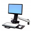 ERGOTRON StyleView® Sit-Stand Combo Arm,nástěnný držák do lišty LCD, klávesnice+ myš,sklopný