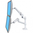 ERGOTRON LX Dual Stacking Arm, stolní ramena pro 2 lcd. max. 27", flexibilní , bílé