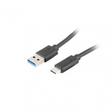 LANBERG USB-C (M) na USB-A (M) 3.1 kabel 1,8m, černý