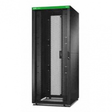 APC Easy Rack 800mm/48U/1000mm, with Roof, Side panel,castors,feet and 4 Brackets, No Bottom, black