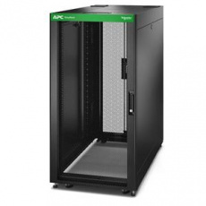 APC Easy Rack 600mm/24U/1000mm , with Roof, Side panel, castors, feet and 4 Brackets, No Bottom, black