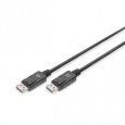 Digitus Připojovací kabel DisplayPort 1.2, DP M/M, 1,0 m, se západkou, Ultra HD 4K, bl