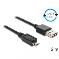 Delock kabel EASY-USB 2.0-A samec > USB 2.0 micro-B samec 2 m