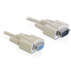 Delock Cable RS-232 serial Sub-D9 samec / samice 2 m