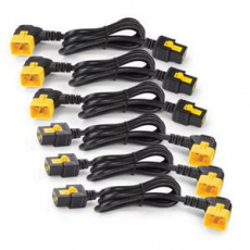 APC Power Cord Kit (6 ea), Locking, C19 to C20 (90 Degree), 1.2m