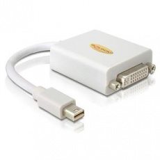 Delock adaptér DisplayPort mini (samec) na DVI 24+5 (samice), bílý