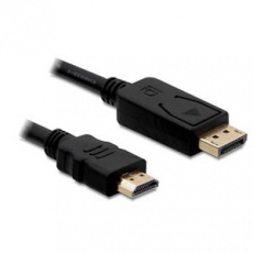 Delock kabel DisplayPort samec na HDMI samec, délka 1m