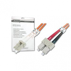 Digitus Fiber Optic Patch Cord, LC to SC Multimode, OM1, 62.5/125 µ, Duplex Length 7m