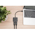 DIGITUS USB-C - 2x DP MST Video Hub DP 1.4, 4K/60Hz