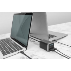 Digitus 4portový nabíjecí adaptér USB, 65W GaN 65W, 2x USB-C, 2x USB-A, PD3.0