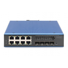 Digitus Průmyslový 8 + 4 10G Uplink Port L3 řízený gigabitový ethernetový přepínač