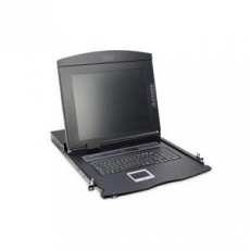 Digitus Modular console with 19" TFT (48,3cm), 1-port KVM & Touchpad, UK keyboard