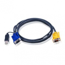 ATEN 5M USB KVM Cable with 3 in 1 SPHD and built-in PS/2 to USB converte