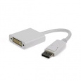 GEMBIRD Kabel red. Displayport na DVI, M/F, bílá