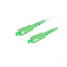 LANBERG optický patch cord SM SC/APC-SC/APC simplex 5m LSZH G657B3 průměr 3mm, barva bílá