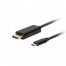 Lanberg USB-C(M)->DisplayPort(M) kabel 1,8m 4K 60Hz černá