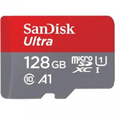 SanDisk Ultra/micro SDHC/128GB/140MBps/UHS-I U1 / Class 10/+ Adaptér