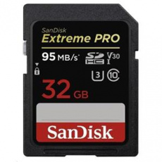 SanDisk SDHC karta 32GB Extreme PRO (300 MB/s, Class 10, UHS-II U3 V90)