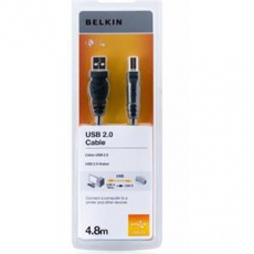 Belkin kabel USB 2.0. A/B řada standard, 4,8m