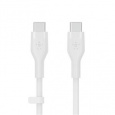 Belkin BOOST CHARGE™ USB-C/USB-C kabel, 2m, bílý - Flex