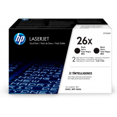 HP toner 26X/Black/2x9000 stran/2-pack