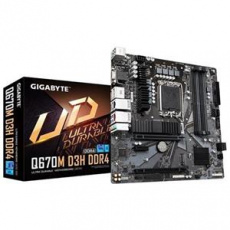 GIGABYTE MB Sc LGA1700 Q670M D3H DDR4, Intel Q670, 4xDDR4, 2xDP, 1xHDMI, 1xD-Sub