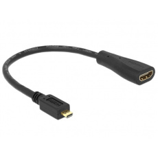 Delock Kabel High Speed HDMI s Ethernetem - micro D samec > A samice