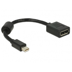 Delock adaptér mini Displayport samec > Displayport samice, černý