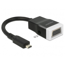 Delock adaptér HDMI-micro D samec > VGA samice s Audio