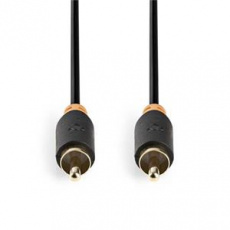 Nedis CABW24170AT20 - Digitální Audio kabel | RCA Zástrčka - RCA Zástrčka | 2 m | Antracit