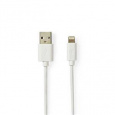 Nedis CCBW39300WT20 - Synchronizační a nabíjecí kabel | Apple Lightning 8-pin Zástrčka - USB A Zástrčka | 2 m | Bílá barva