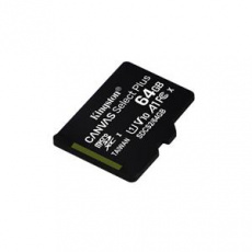 KINGSTON 64GB microSDHC CANVAS Plus Memory Card 100MB read - UHS-I class 10 Gen 3  - bez adaptéru