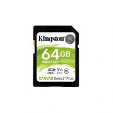 KINGSTON 64GB SDXC CANVAS Plus Class10 UHS-I 100MB/s Read Flash Card