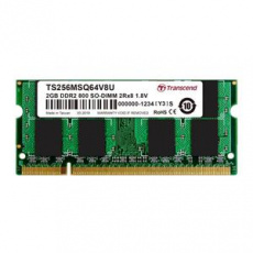 TRANSCEND - TS256MSQ64V8U - MEMORY, 2GB, SODIMM, DDR2, 800MHZ