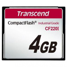 Transcend 4GB INDUSTRIAL TEMP CF220I CF CARD (SLC) Fixed disk and UDMA5