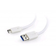 GEMBIRD CABLEXPERT Kabel USB 3.0 AM na Type-C kabel (AM/CM), 1,8m, bílý