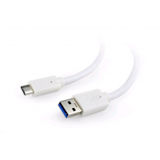 GEMBIRD CABLEXPERT Kabel USB 3.0 AM na Type-C kabel (AM/CM), 1m, bílý