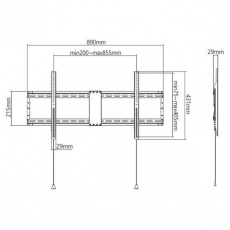 GEMBIRD Držák TV WM-90F-01, 43"-90" (70kg)