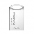 Transcend 64GB JetFlash 710S, USB 3.1 Gen 1 flash disk, malé rozměry, stříbrný kov