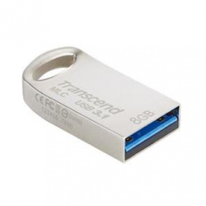 Transcend 8GB JetFlash 720S, USB 3.1 (Gen1) flash disk, MLC, malé rozměry, stříbrný kov