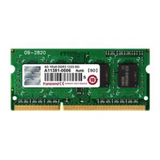 Transcend paměť 4GB DDR3 SO-DIMM 1333Mhz CL9 1Rx8