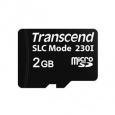 Transcend 2GB microSD230I 3D TLC (SLC mode) průmyslová paměťová karta, 22MB/s R, 21MB/s W, černá