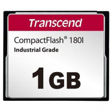 Transcend 1GB INDUSTRIAL TEMP CF180I CF CARD, (MLC) paměťová karta (SLC mode), 85MB/s R, 70MB/s W