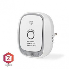 Nedis ZBDG11CWT - Detektor Plynu SmartLife | Zigbee 3.0 | Síťové napájení  | Android™ / IOS | 75 dB | Bílá