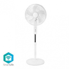 Nedis FNST17CWT40W SmartLife Ventilátor Wi-Fi | 400 mm | Nastavitelná výška | Dálkové ovládání | Android™ / IOS | Bílá