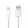 Nedis CCGL39300WT20 - Lightning Kabel| Apple Lightning 8pinový | USB-A Zástrčka | 2 m | Pocínovaná měď / Bílá