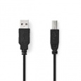 Nedis CCGL60100BK20 - USB 2.0 kabel | USB-A Zástrčka - USB-B Zástrčka | 2 m | Černá