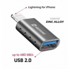 SWISSTEN OTG ADAPTER LIGHTNING(M)/USB-A(F)