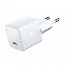 SWISSTEN MINI SÍŤOVÝ ADAPTÉR GaN USB-C 33W POWER DELIVERY