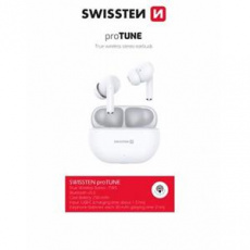 SWISSTEN BLUETOOTH TWS SLUCHÁTKA MINIPODS BÍLÝ